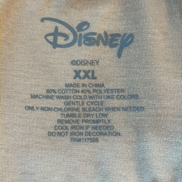 Disney Tinkerbell Crew Neck Graphic Short Sleeve Tee Tan Women’s XXL - Picture 5 of 5